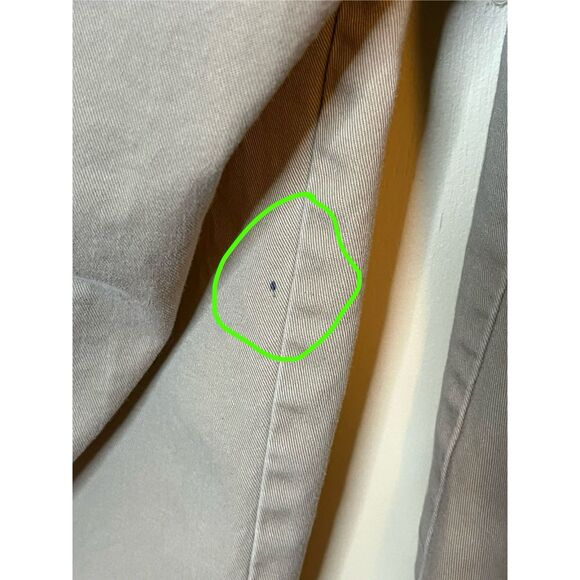 Vintage Polo Ralph Lauren Mens 36W 30L Khaki Pleated Classic Fit Chino Pants - Picture 8 of 8